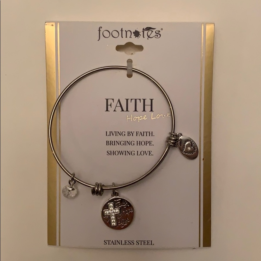 “Faith” Stainless Steel Bracelet